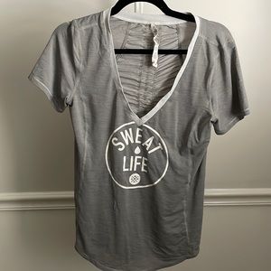 Lululemon Swear Wicking V-neck Running Shirt